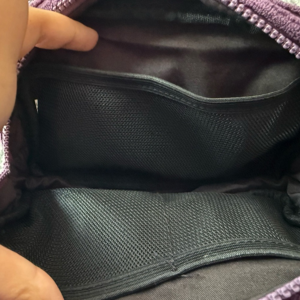 Purple Ribbed Clutch - Picture 2 of 3